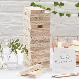 Beautiful Botanics Build a Memory Building Blocks Guestbook