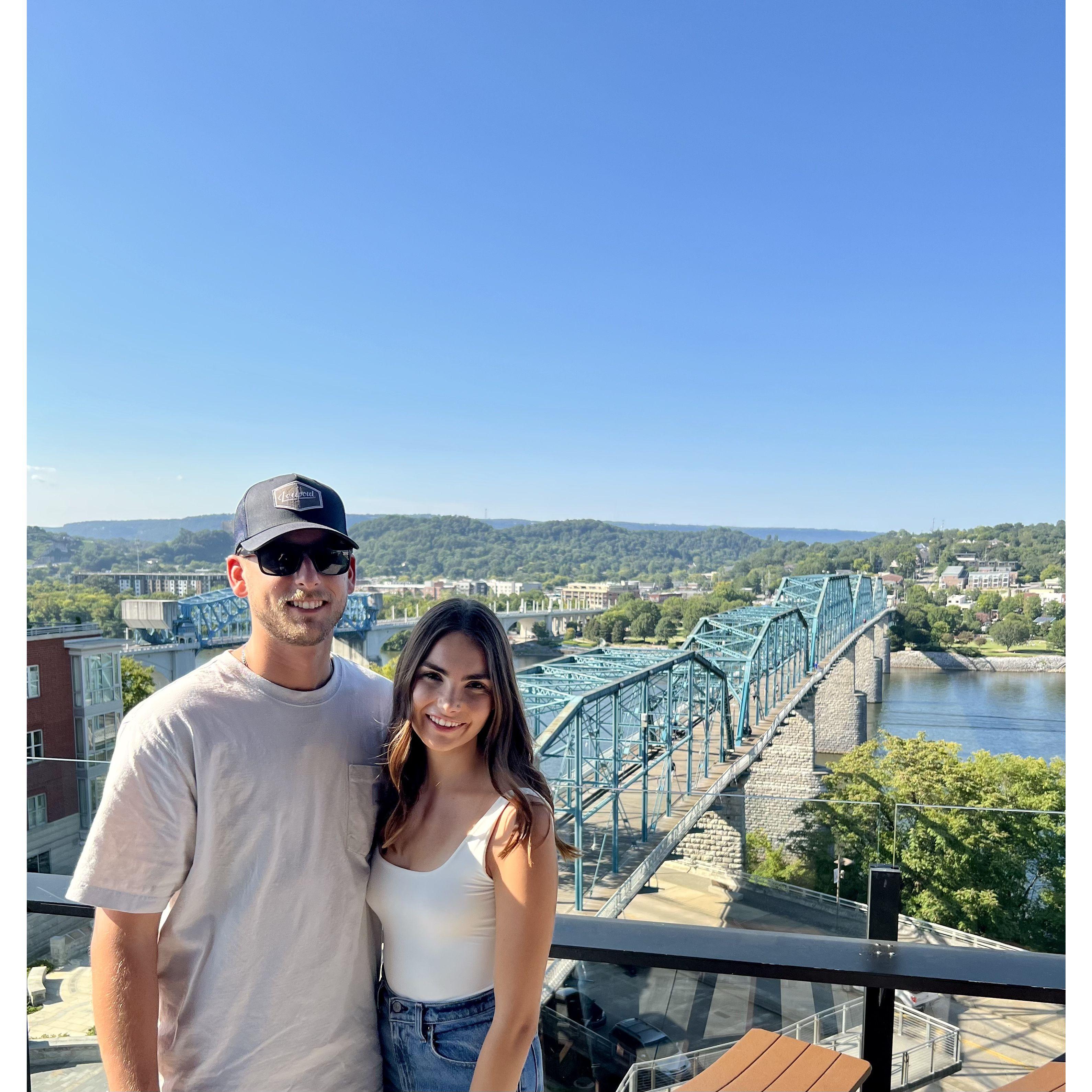 Taken at Whiskey Thief, one of Travis and I's favorite bar in downtown Chattanooga!