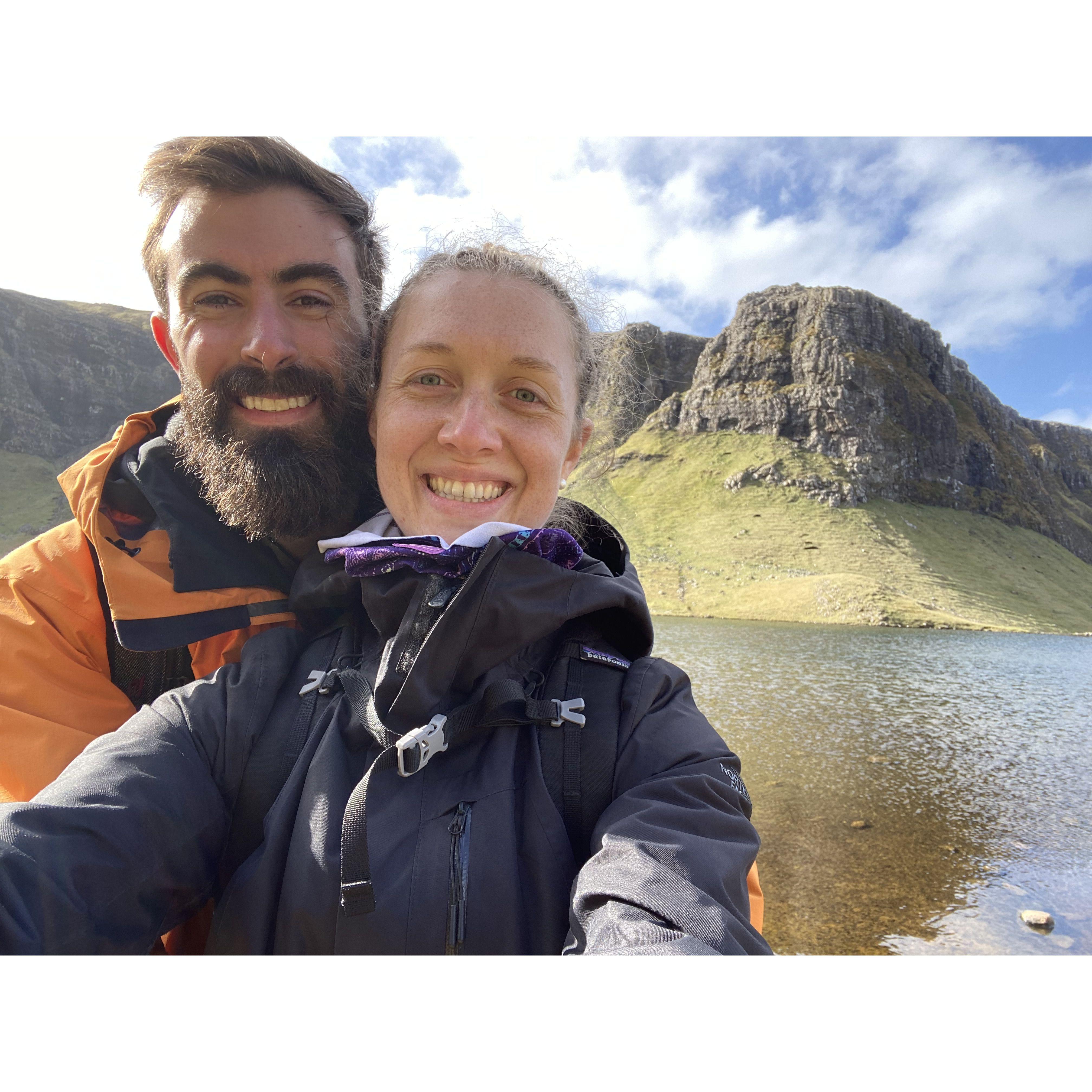 In the Faroe Islands, we hiked to Hvannhagi (which geologists love)