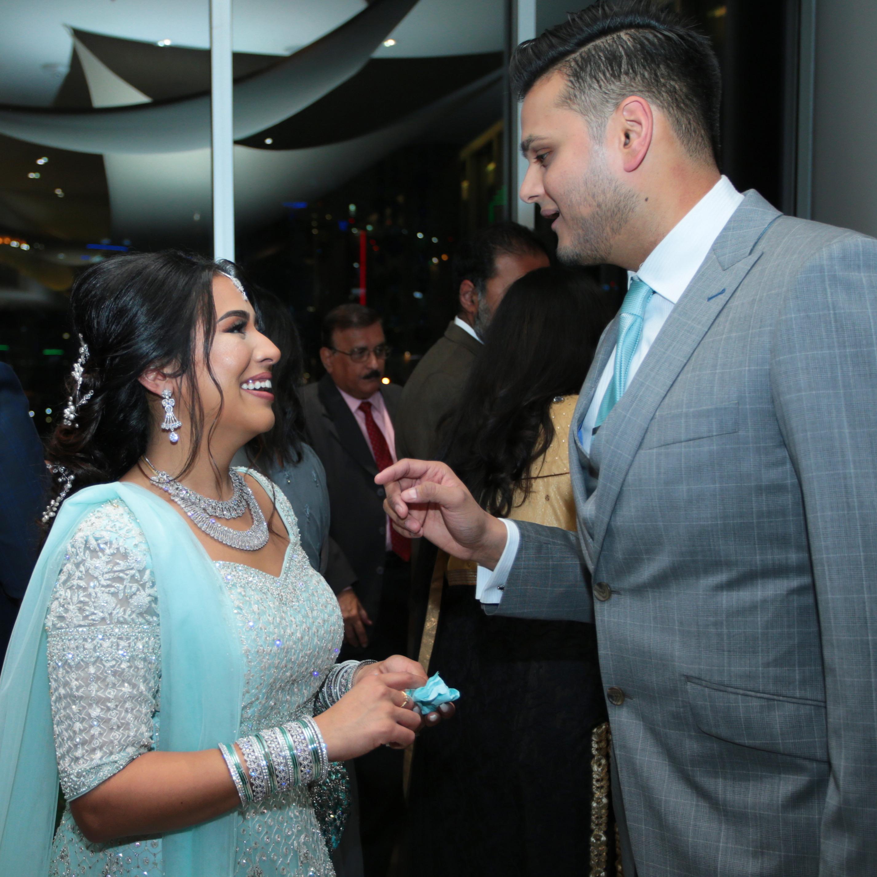 At our engagement party