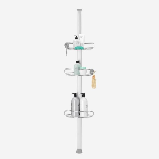 simplehuman 8' Tension Shower Caddy Silver
