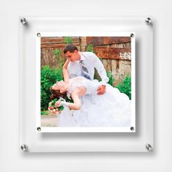 Acrylic Block 18x18 Wall-Mounted Picture Frame