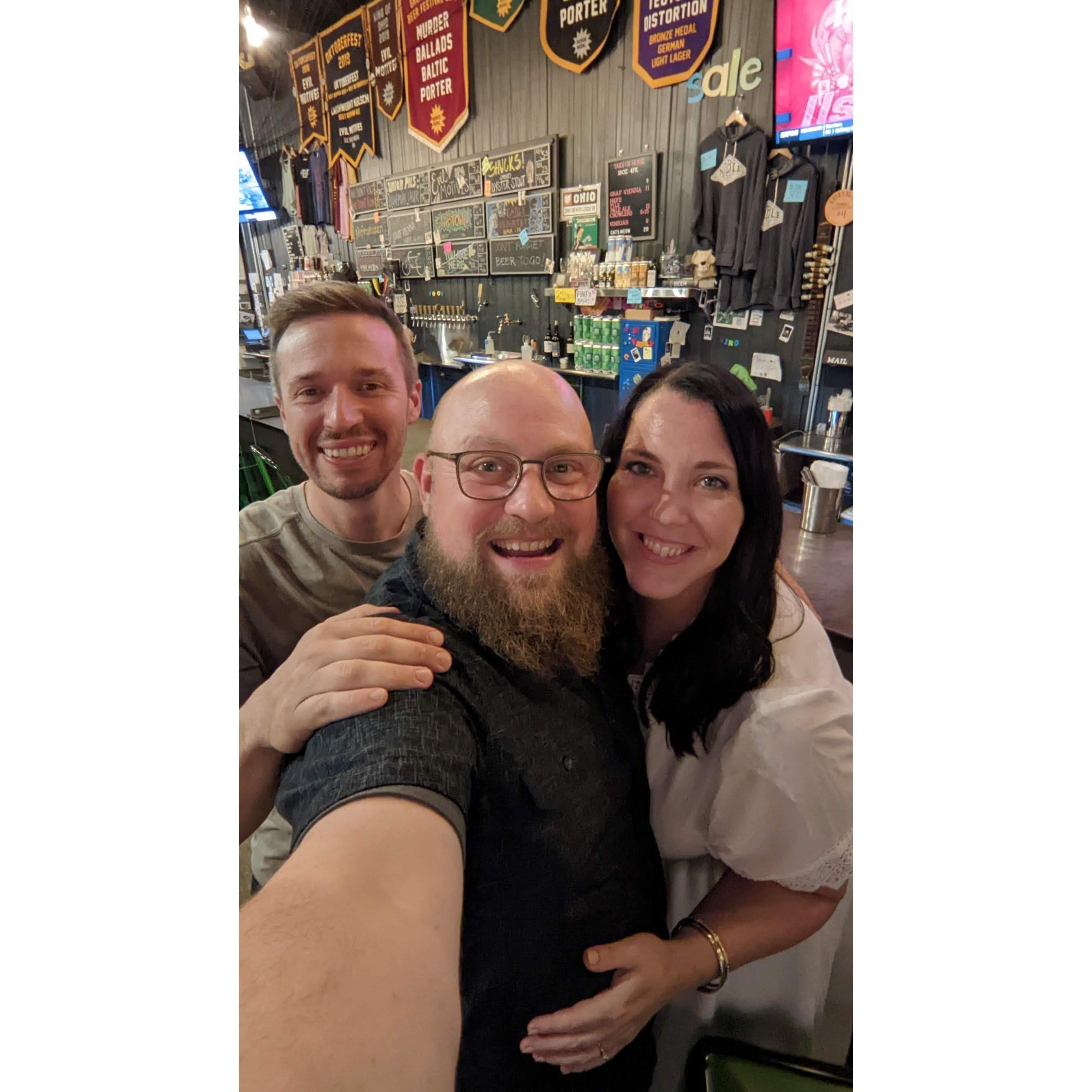 Date night in Cleveland .. randomly ran into Abe who connected us back April 20th 2019 at Noble Beast Brewing in Cleveland!