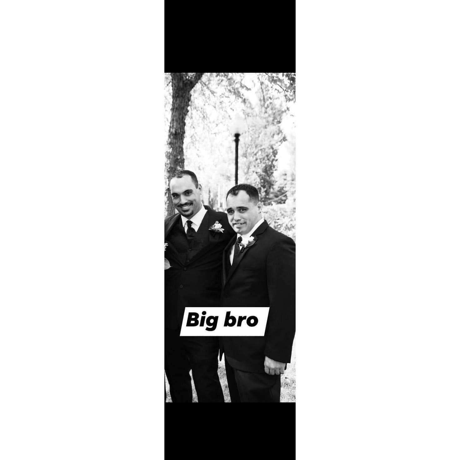 Anthony and Bobby at his dads wedding