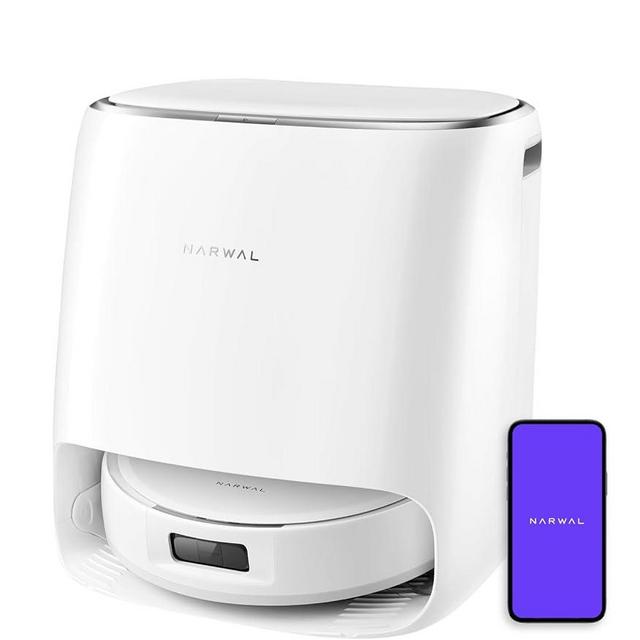 NARWAL Freo Pro Robot Vacuum and Mop Combo, Tangle Free Robot Mop, 8500Pa Powerful Suction, Self-Emptying, Auto Mop Washing, Auto Drying, Obstacle Avoidance, Ideal for Pet Hair and Hard Floor