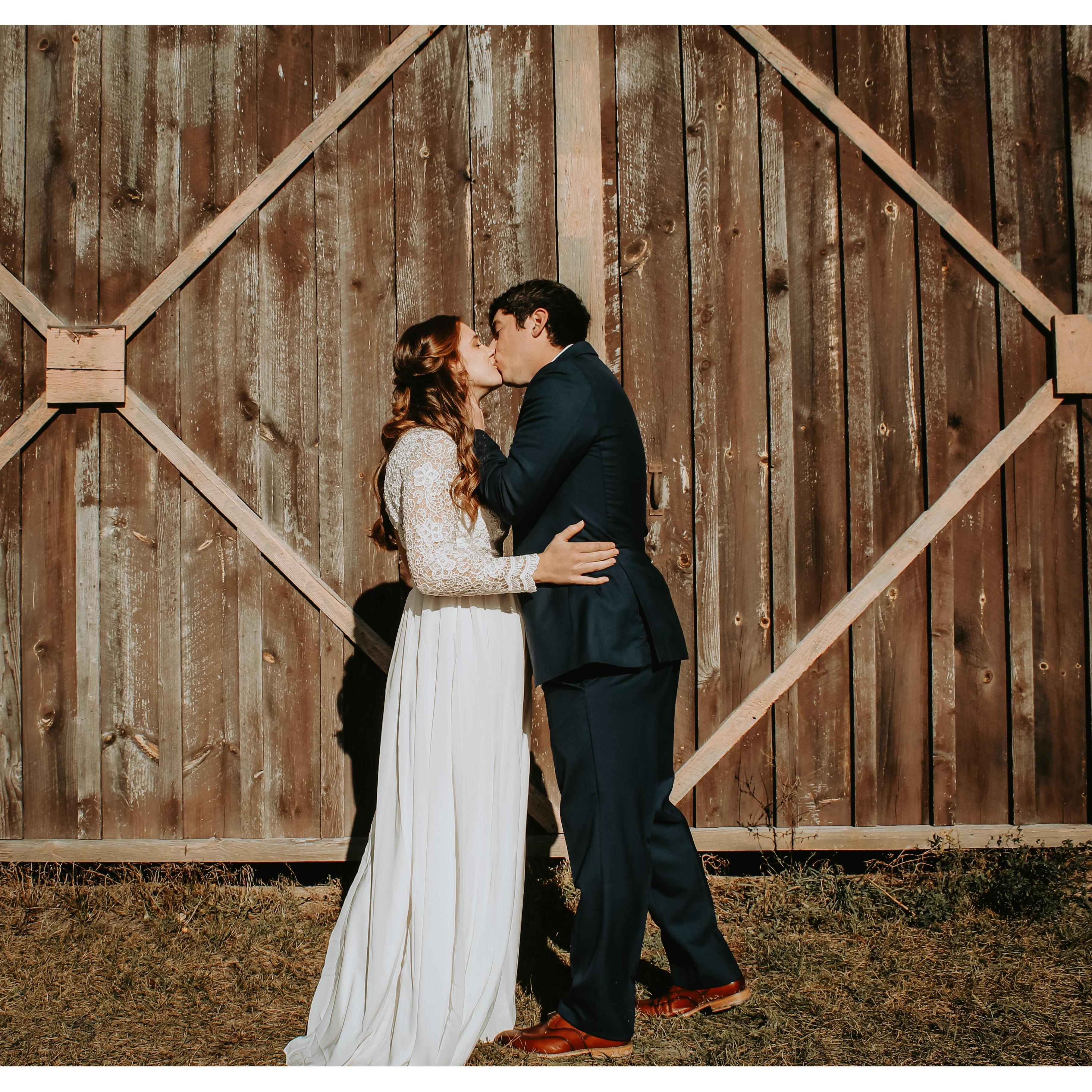 Our small family wedding in November of 2021