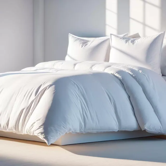 White Classic Luxury Soft Comforter Cover Set - Microfiber Duvet Cover with Zipper, 2 Pillow Shams - Comforter Not Included