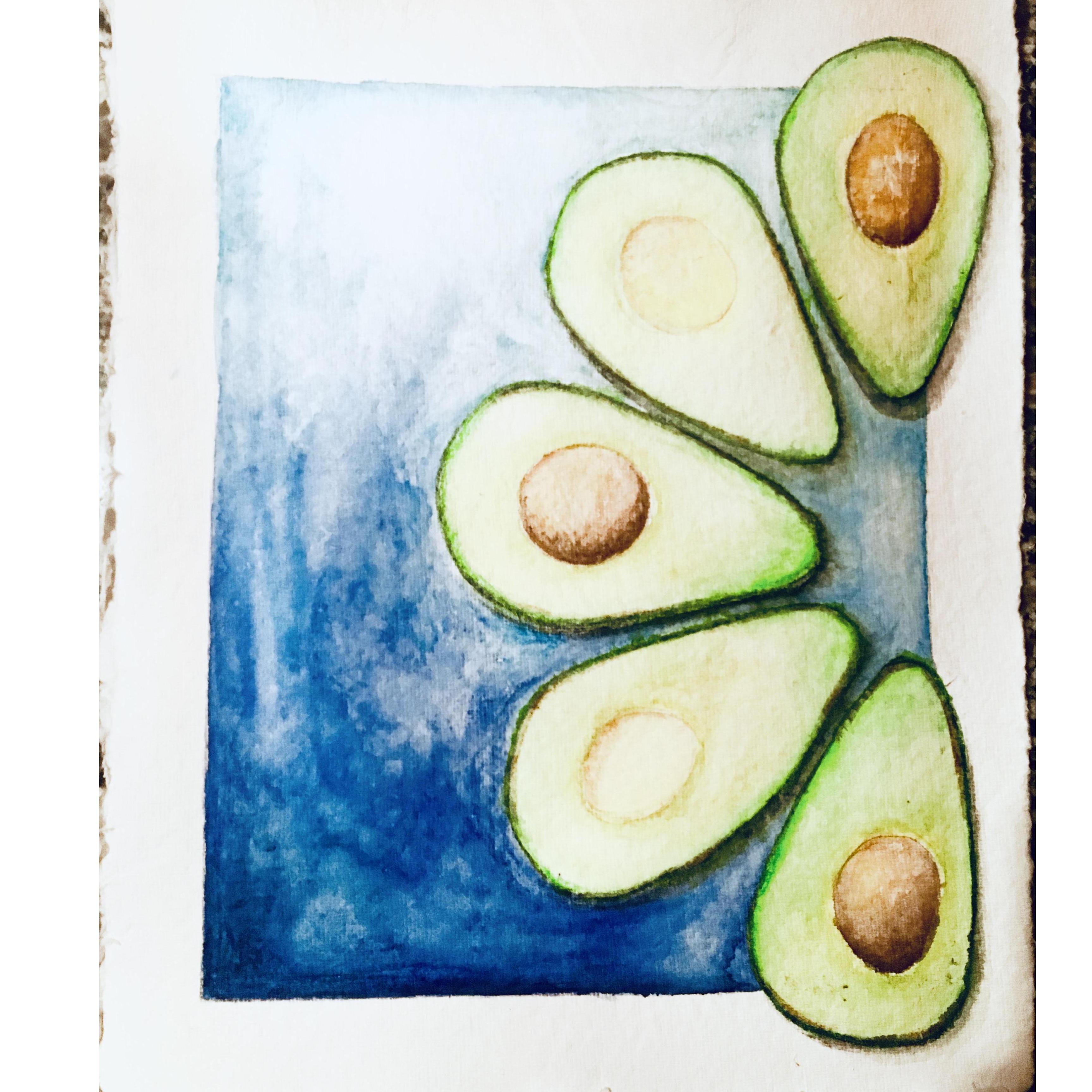 Avocado Love You
Watercolor on Paper
11x14
Framed
Suggested Price: $50