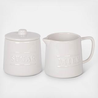 Embossed 2-Piece Sugar Milk Set