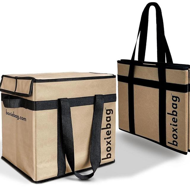 Collapsible Reuseable Insulated Grocery Bags - Stackable Heavy Duty Grocery Tote Bag - Insulated Tote Bag (1 Pack)
