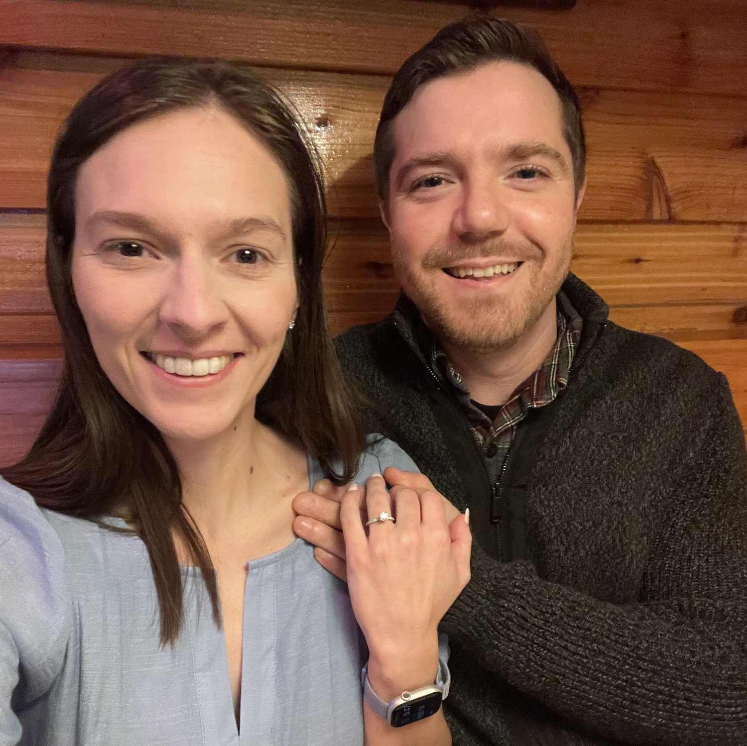 Our first (and only) Valentine's Day engaged!
