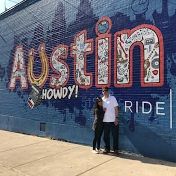 First road trip together! We drove to Houston to visit Lorena's twin brother and then Austin to visit Lorena's sister.