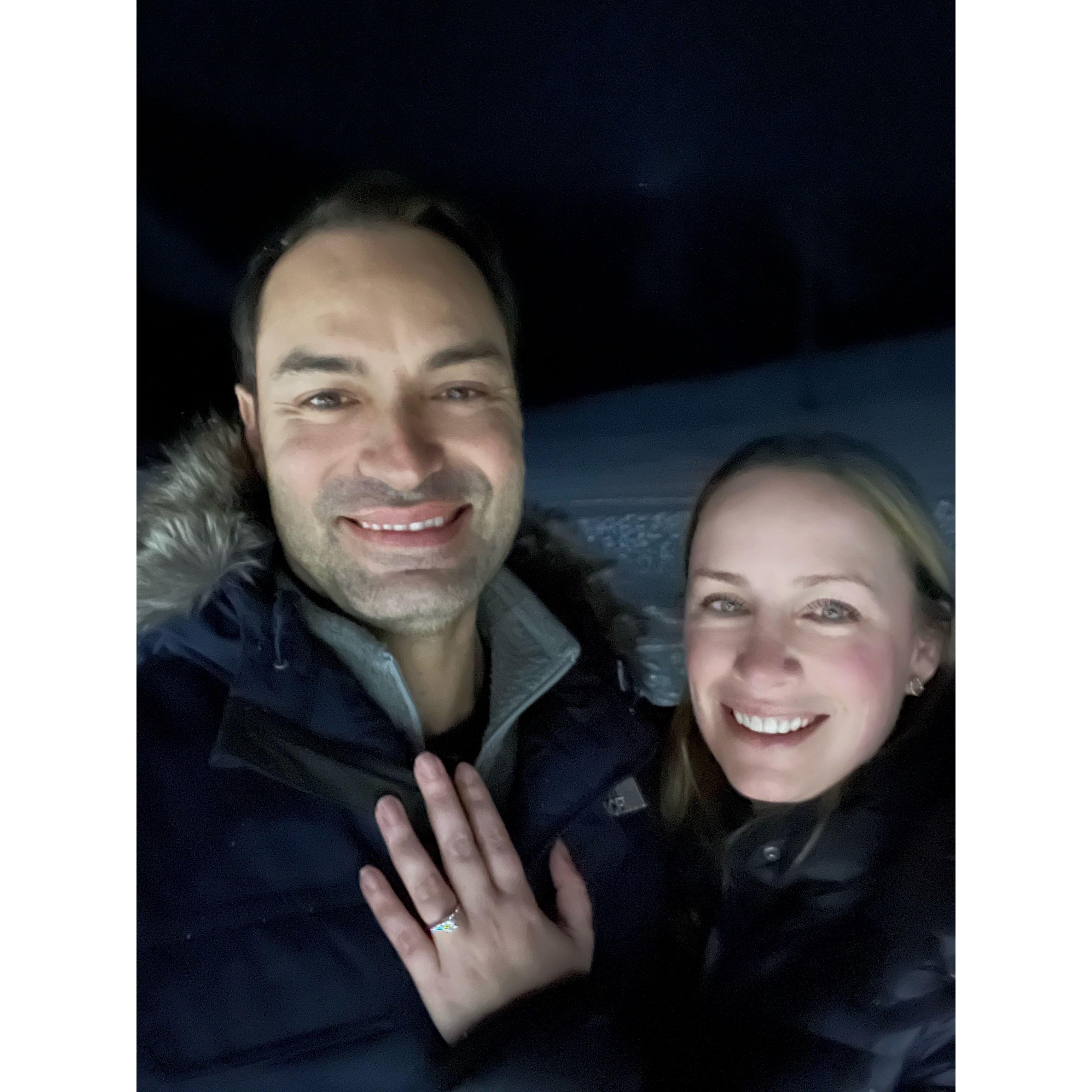 Phil proposed at our favorite weekend escape - Killington!