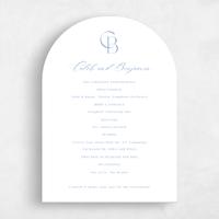 Blue Wedding Program - Kenai