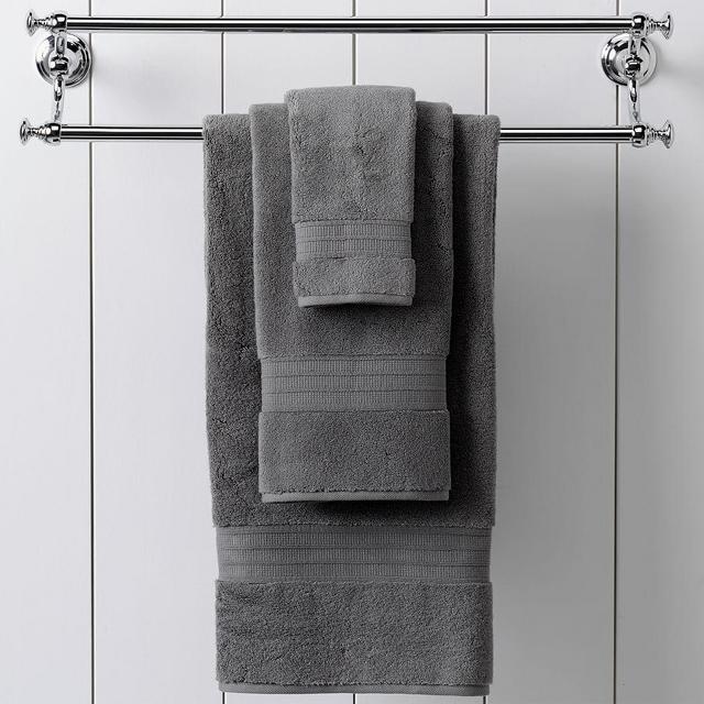 Hydrocotton Organic Towels, Bath, Flagstone