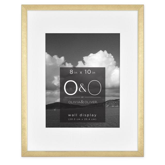 O&O by Olivia & Oliver™ 8-Inch x 10-Inch Matted Metal Wall Frame in Gold