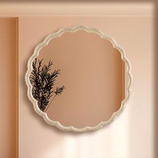 Cast Aluminum Wave Mirror