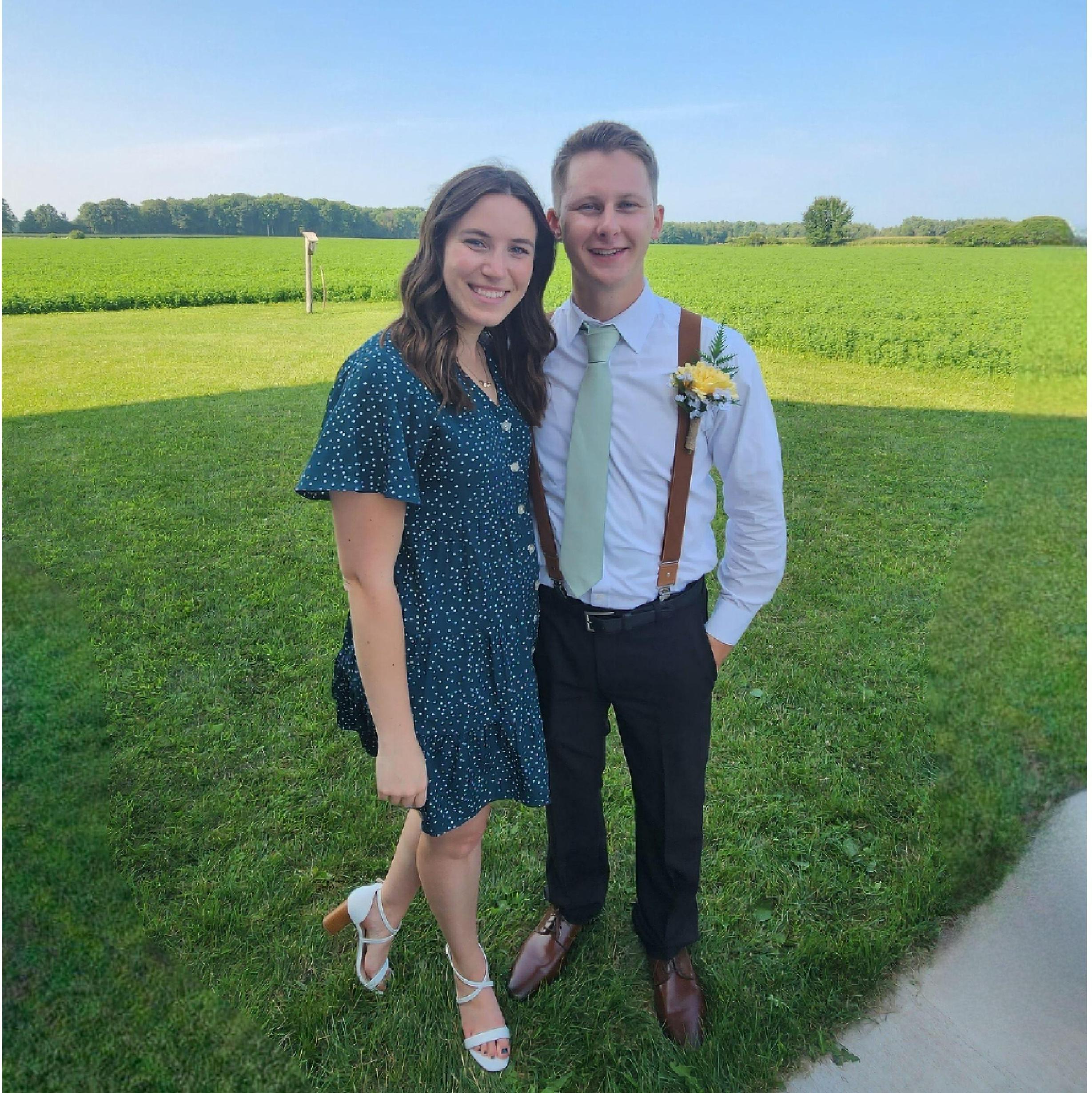 Attending Zach's college friends' wedding