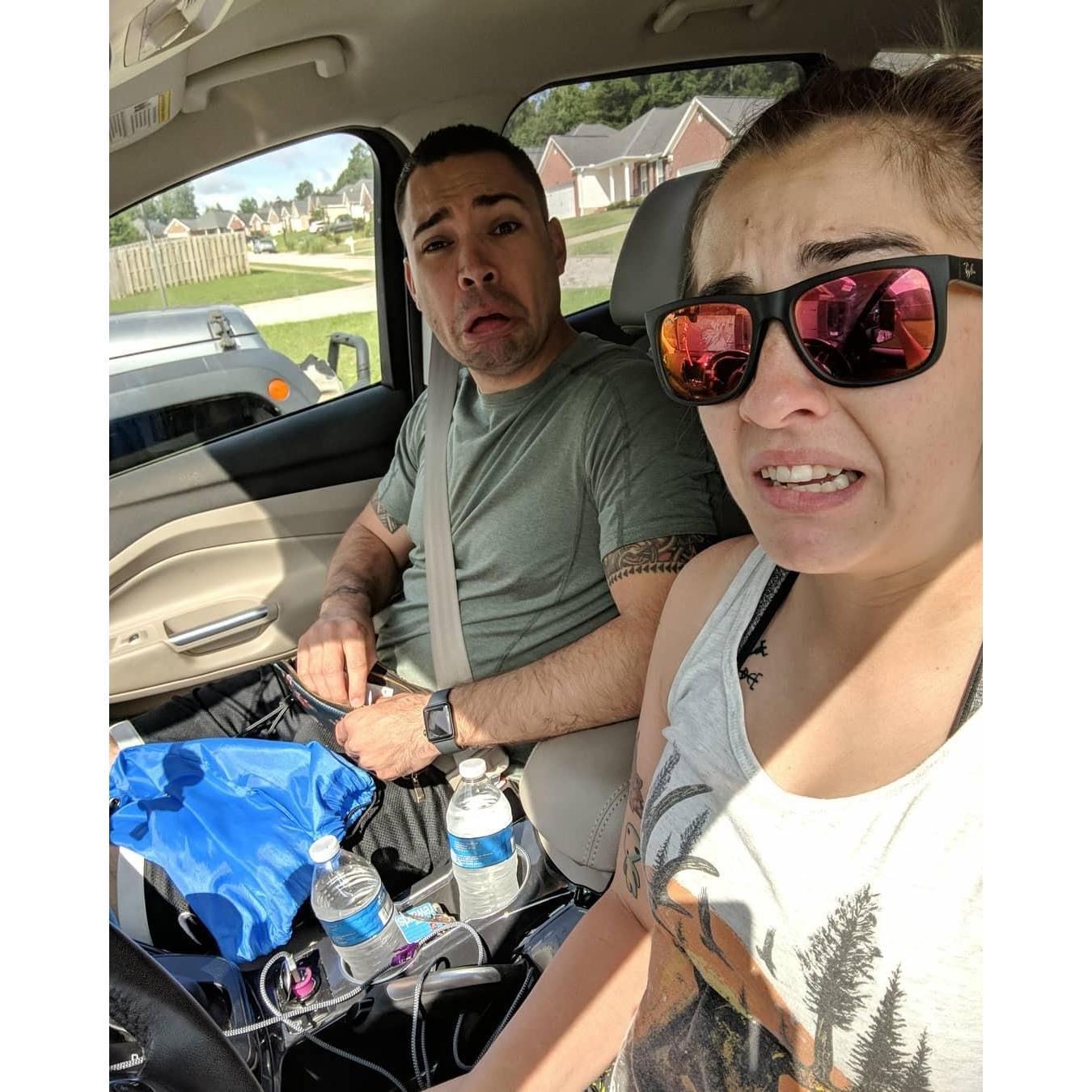 For one of our dates, we woke up and went to the Augusta Farmer's Market to play the new Harry Potter game, threw axes like Vikings, and finally went and saw "Yesterday"