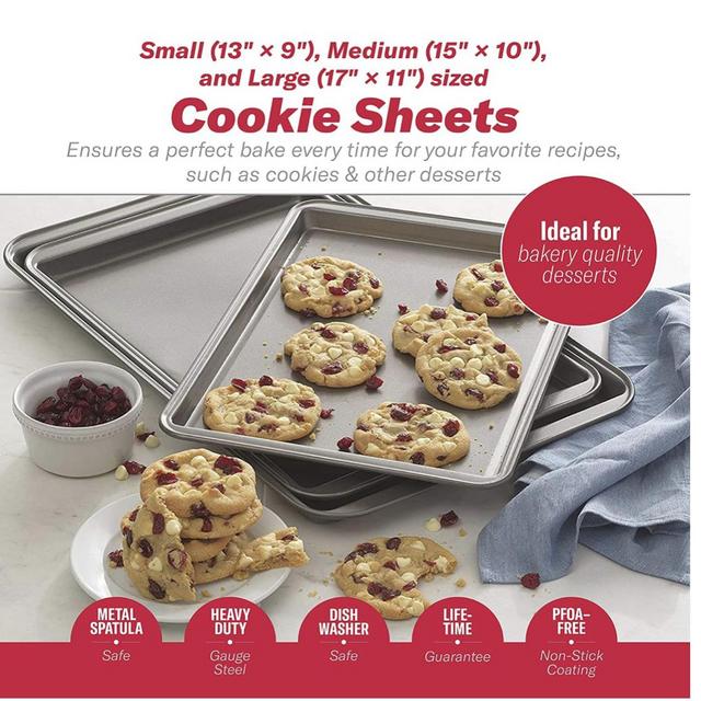 3 Non-Stick Cookie Sheet