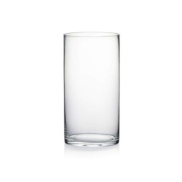 WGV Cylinder Glass Vase, Width 6", Height 12", [Different Heights Available] Clear Container Terrarium for Wedding Centerpiece, Party Event, Home Decor, 1 Piece