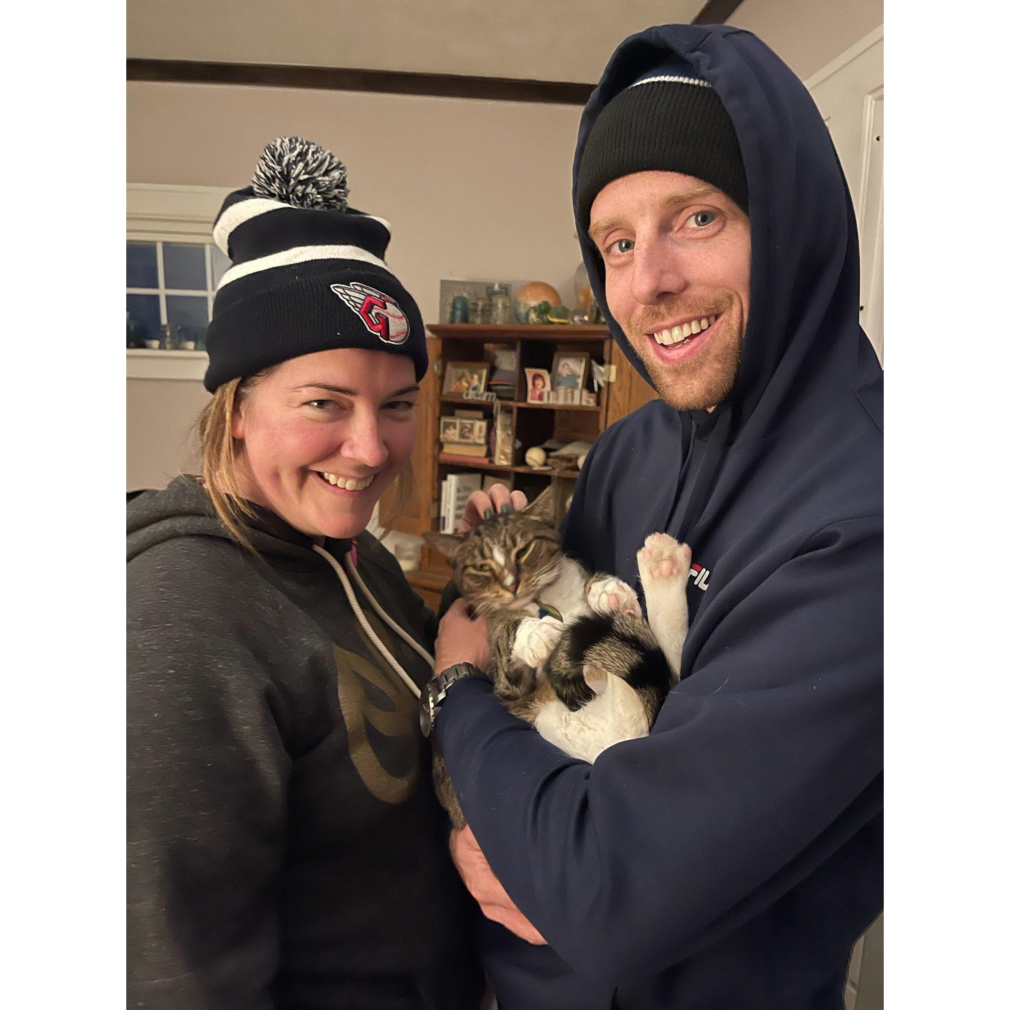 Our mutual love of cats is really what brought us together.