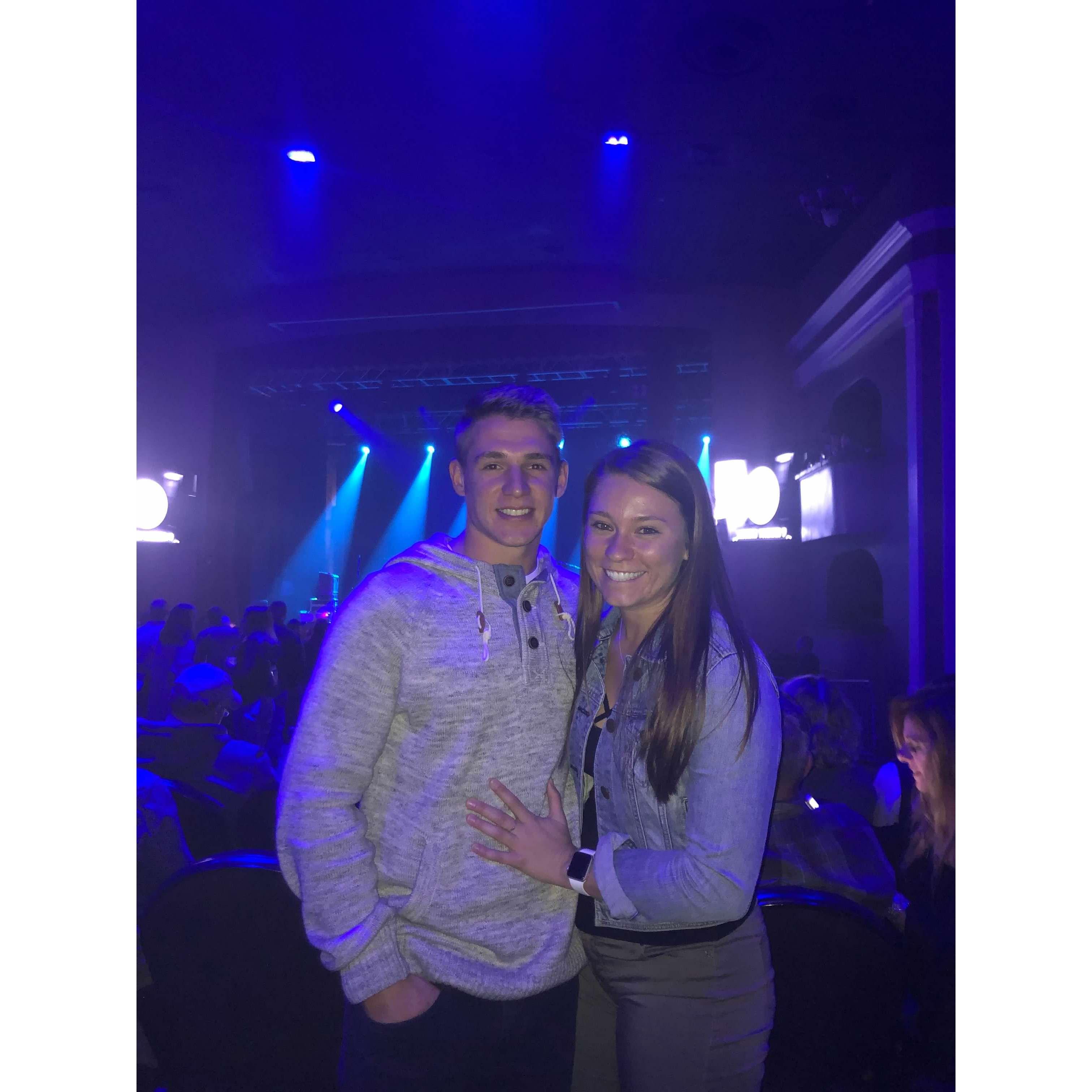Tanner's birthday present in 2019 - tickets to see St. Paul and the Broken Bones