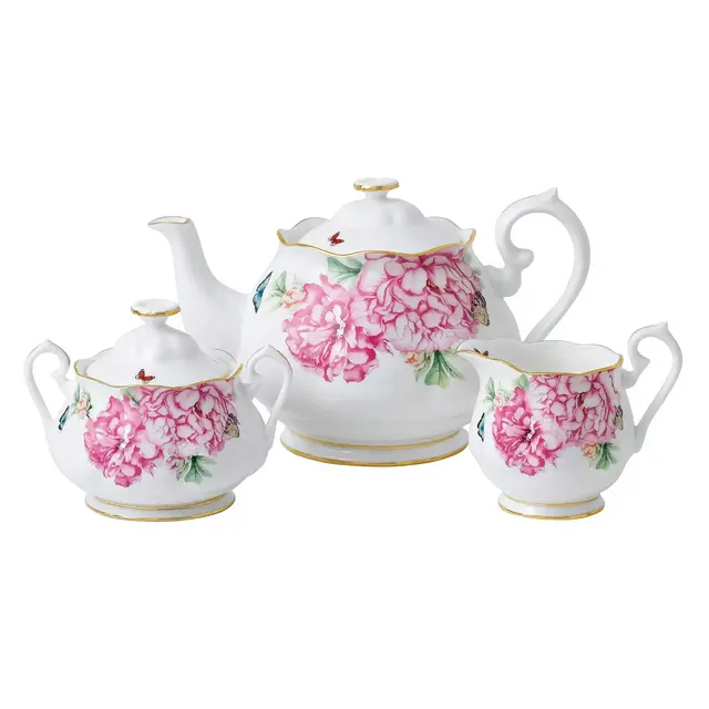 Miranda Kerr For Royal Albert Friendship 3-Piece Set (Teapot, Sugar Creamer)