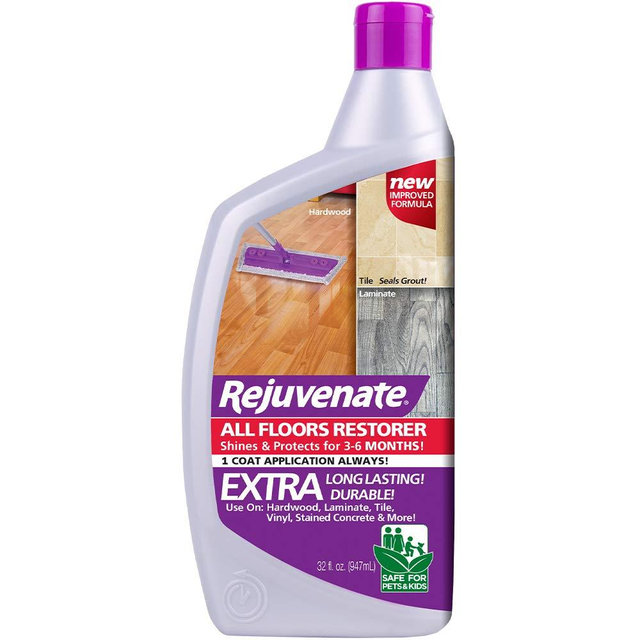 Rejuvenate All Floors Restorer and Polish Fills in Scratches Protects & Restores Shine No Sanding Required (32 oz)