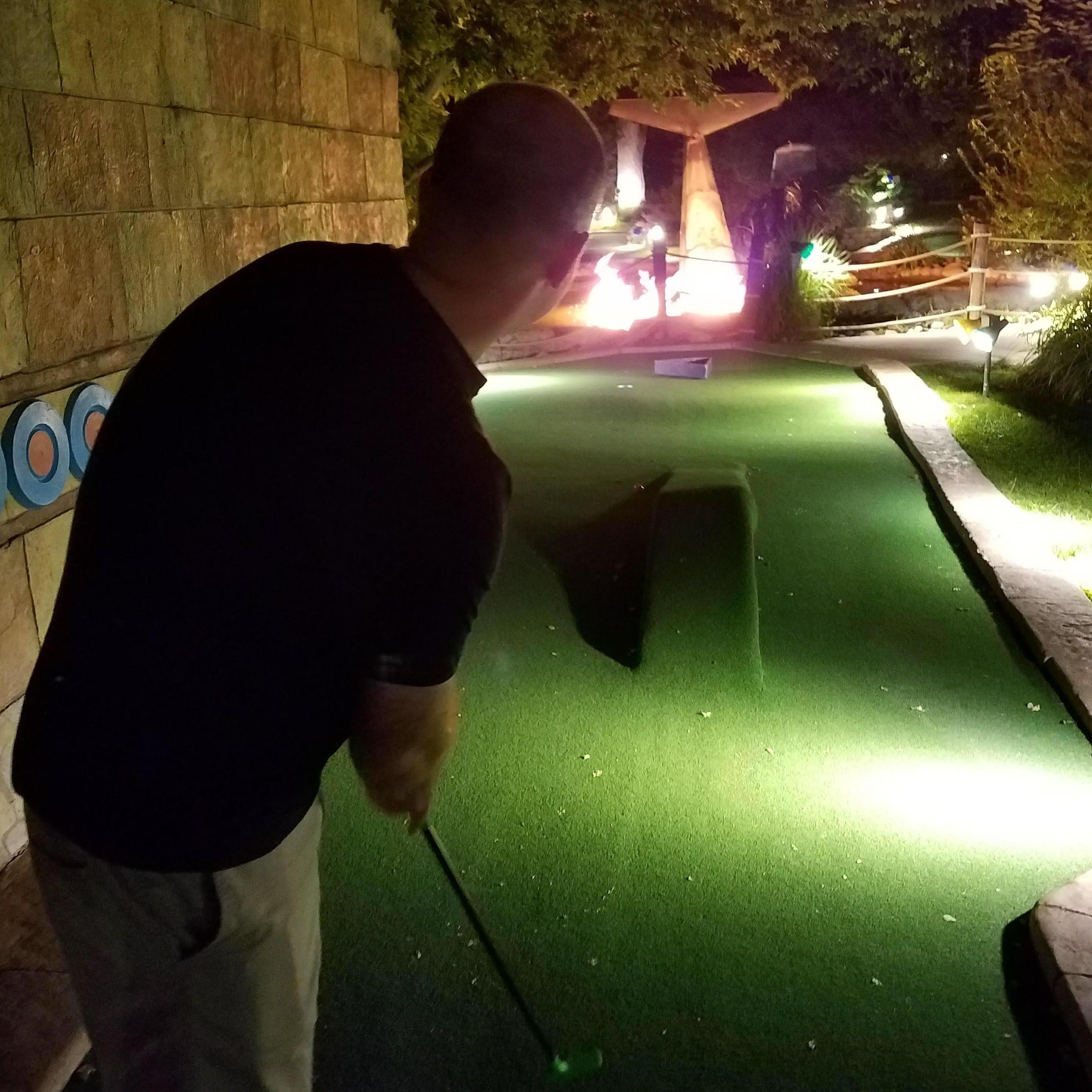 Mini golfing