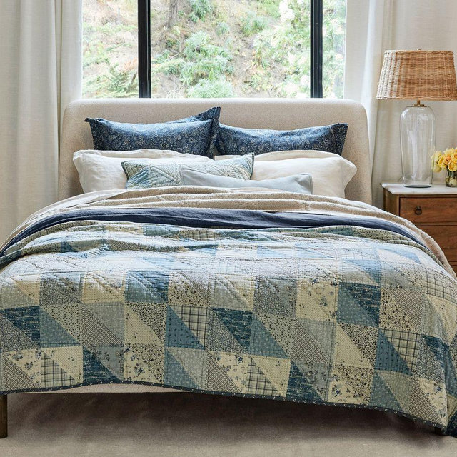 Ellis Reversible Quilt, Blue, King/Cal. King