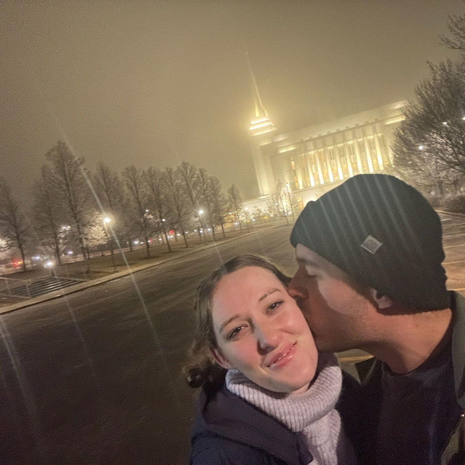 The temple really makes the perfect backdrop.