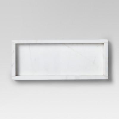 Small Rectangle Serving Tray Marble White - Threshold™