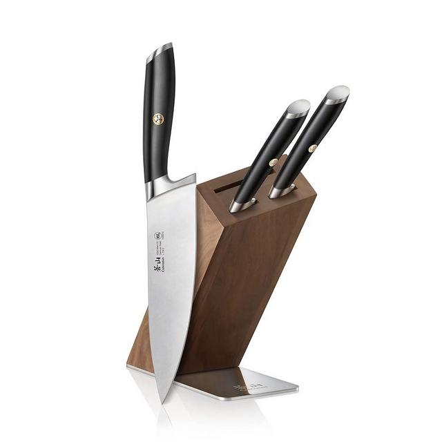 Cangshan L Series 4-Piece HUA Knife Block Set, Forged German Steel, Black, 1026979