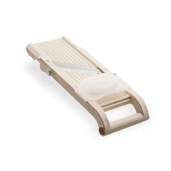 Benriner Mandoline Jumbo Slicer, Japanese Stainless Steel Blade, Beige