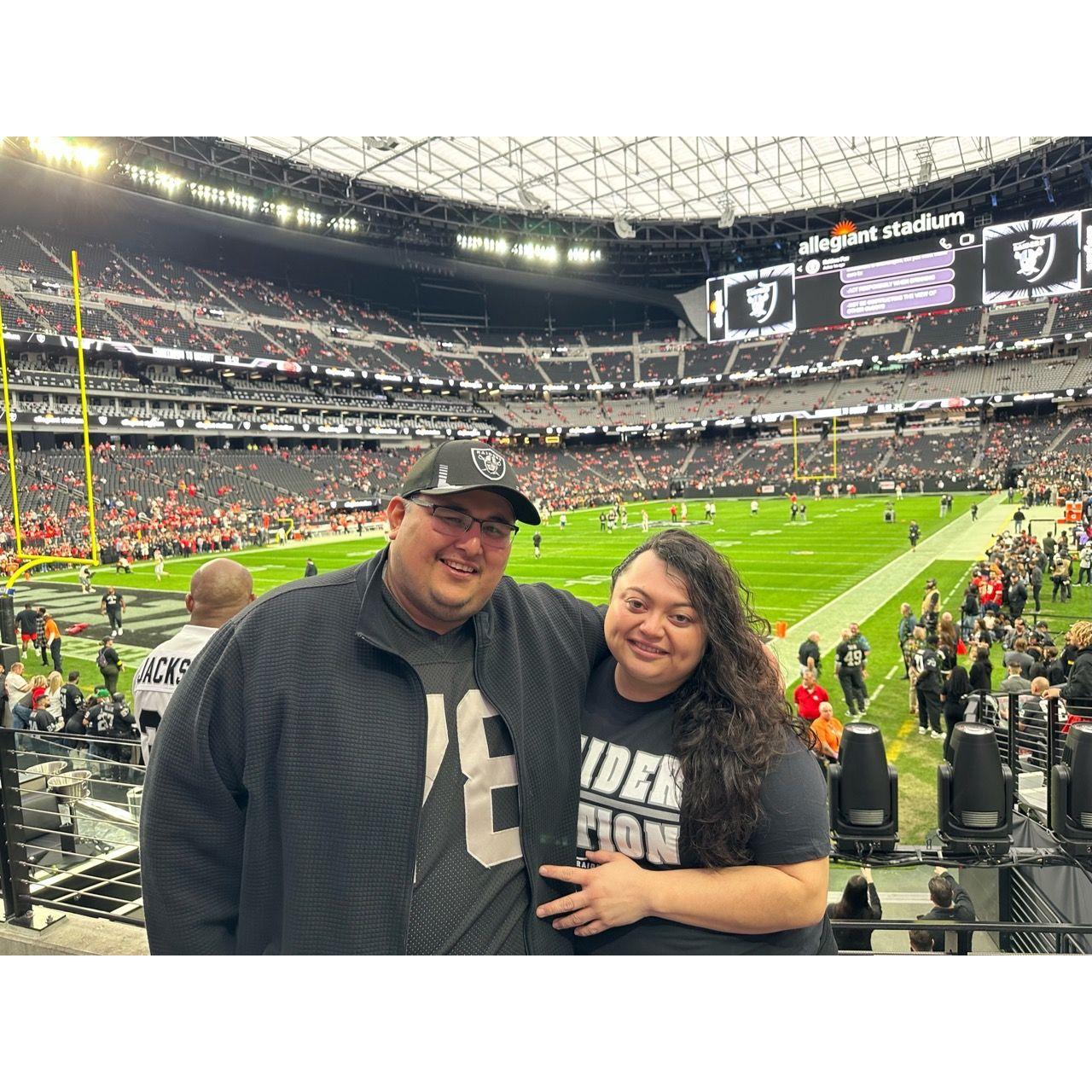 Alejandra's first football game