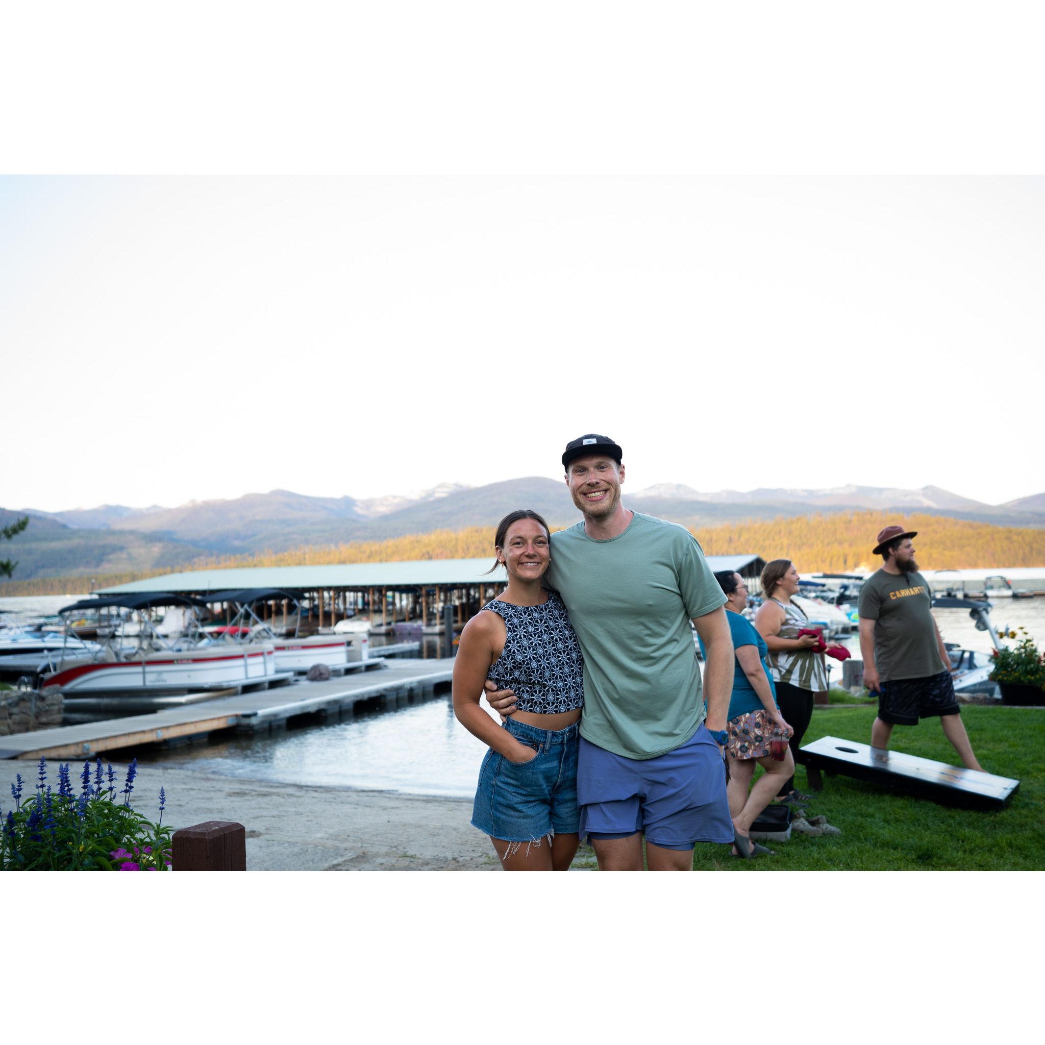 Mt. Hood better be as out as Brian's nipples in this picture on our wedding day