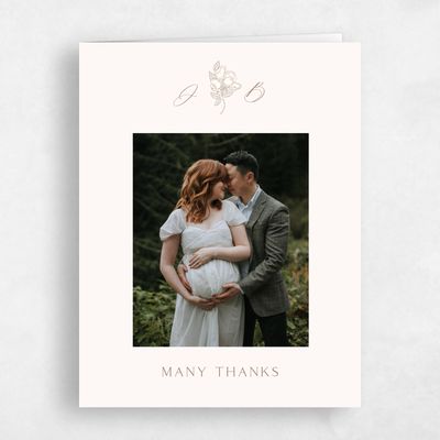 Beige Spring Wedding Thank You - Marmillo Photo