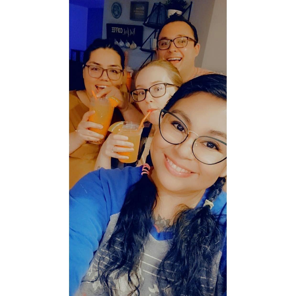 Partying with the besties!