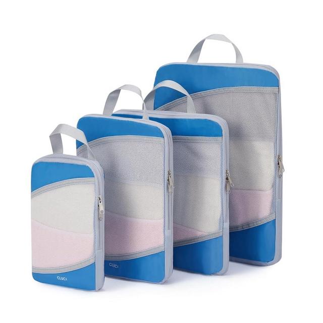 Compression Packing Cubes for Travel,CLUCI 7 Set/4 Set Travel Essentials,Organizer Bags for Luggage,Travel Accessories