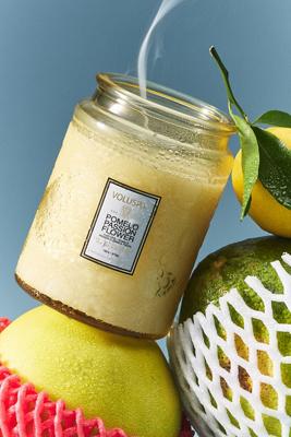 Voluspa Fruity Pomelo Passion Flower Glass Jar Candle