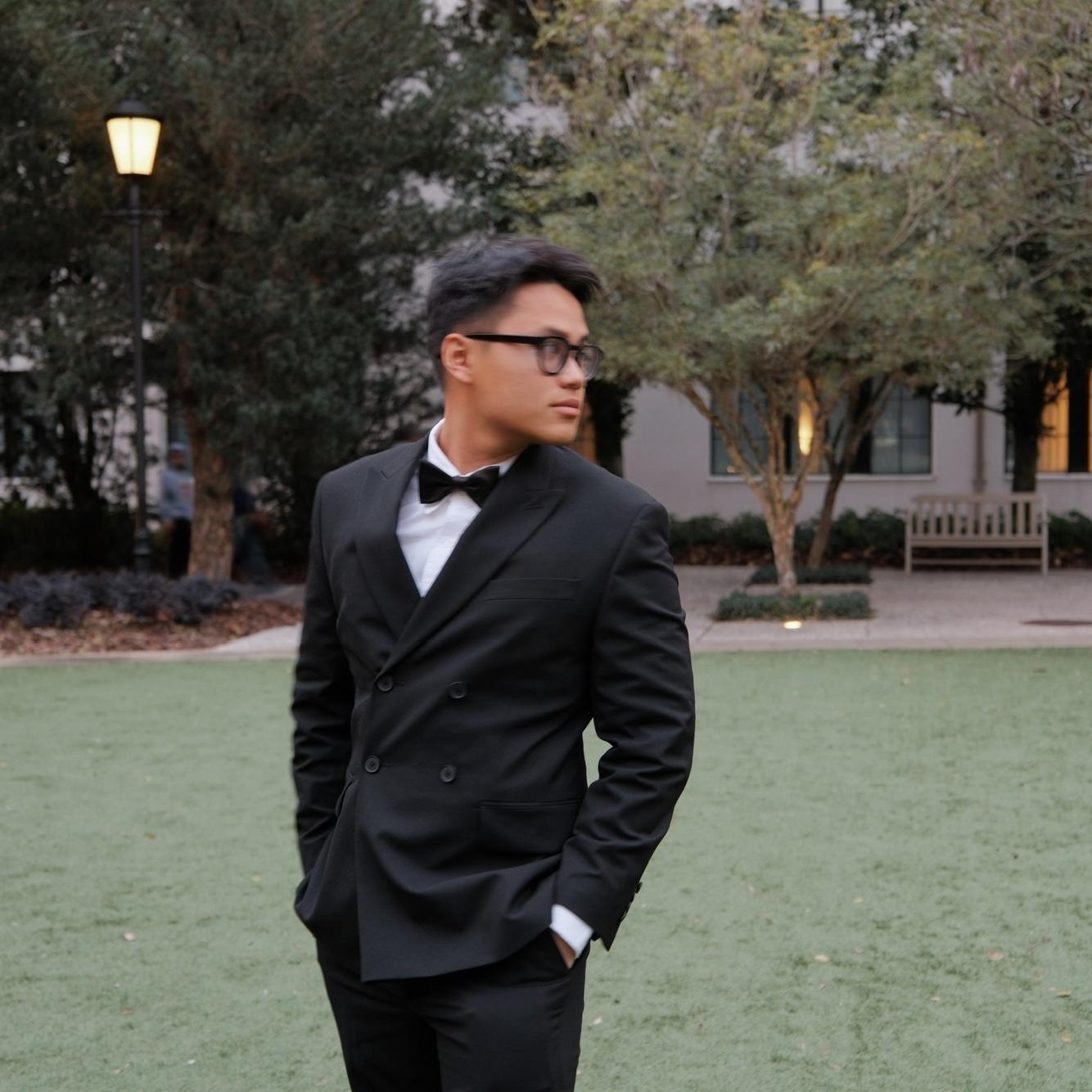 The handsome groom.