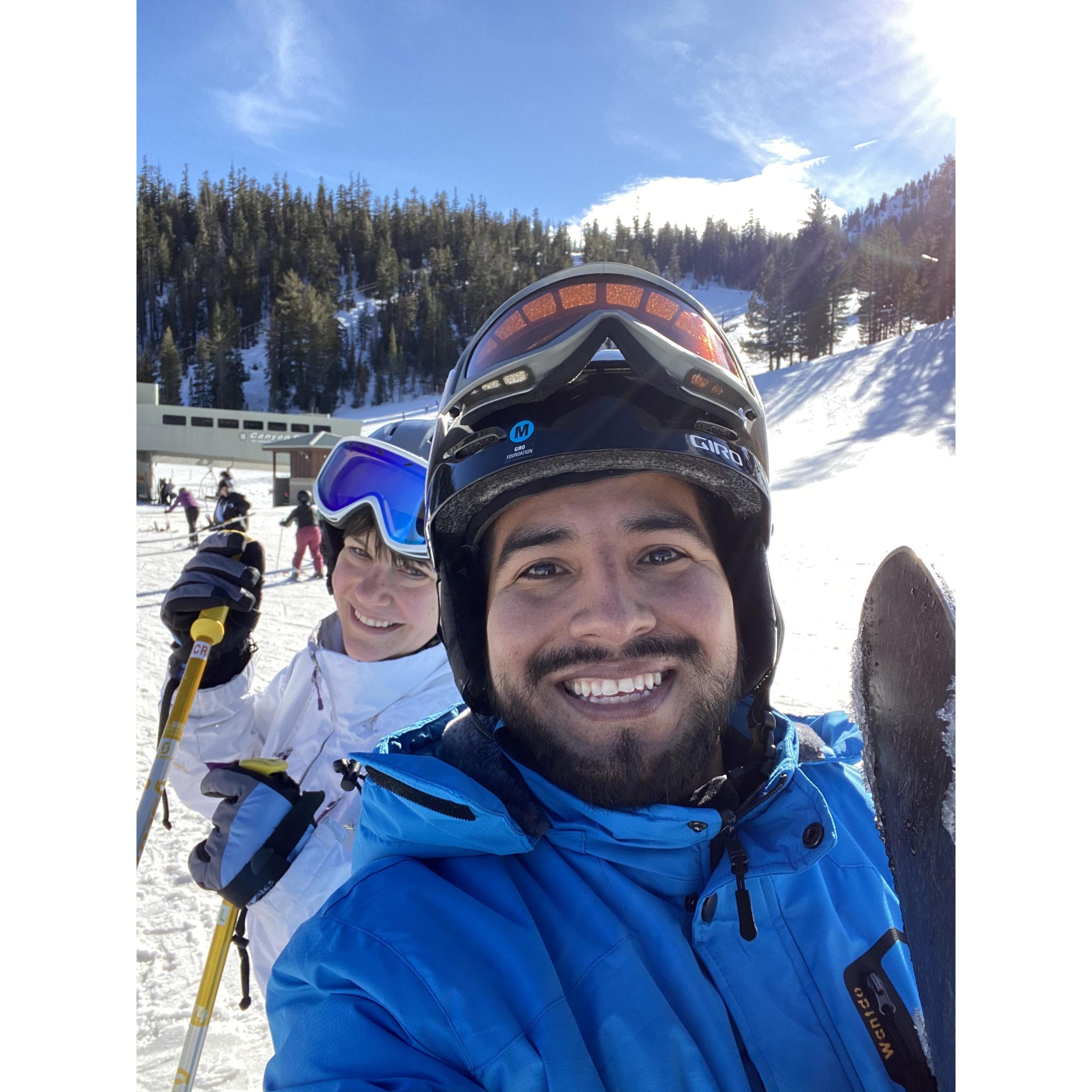 A wonderful day in the snow.