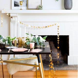 Gold Triangles Garland