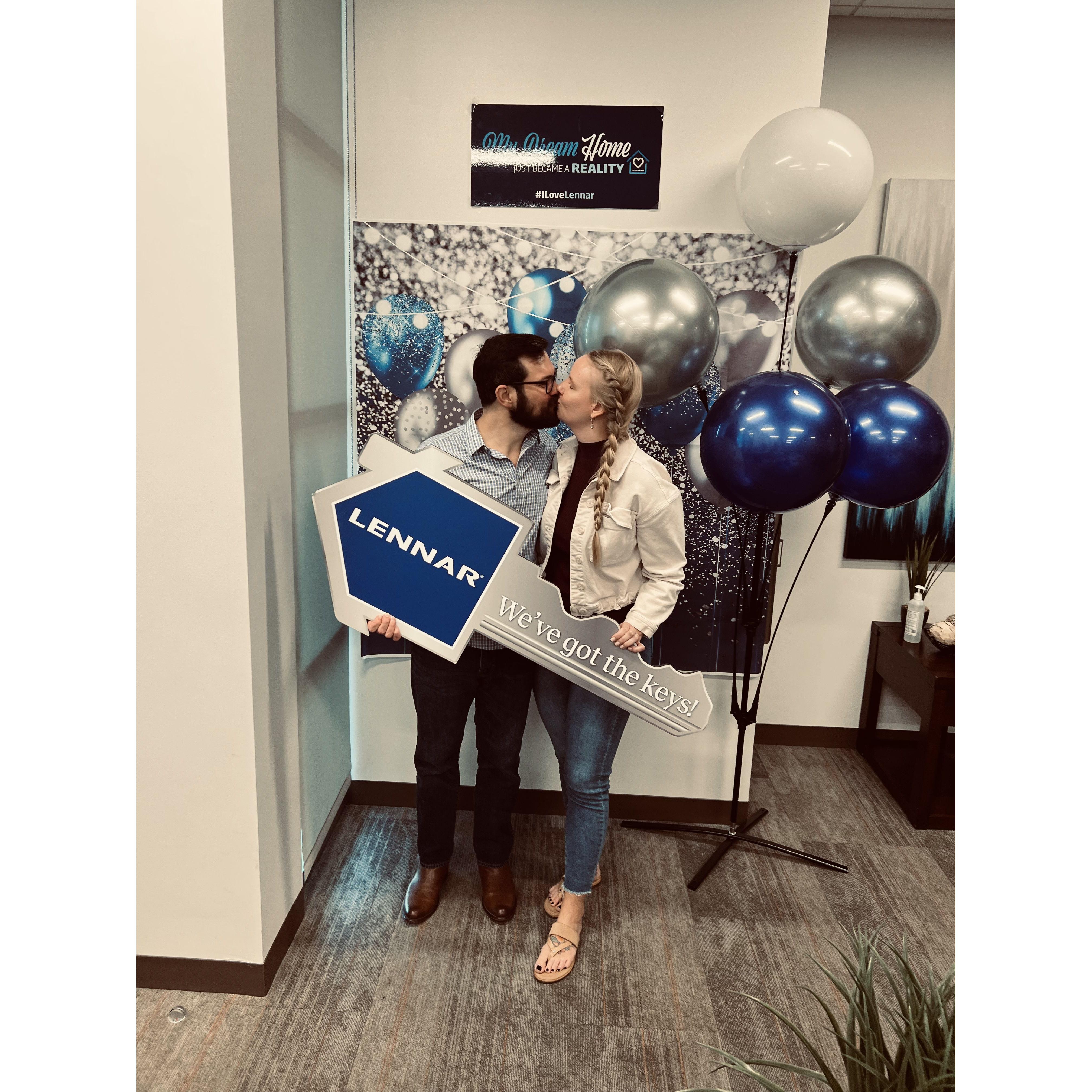 When we got the keys to our new home! October 2022