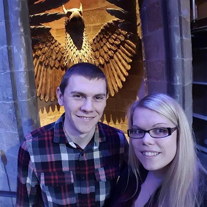 Our first trip, of many, to Harry Potter World in April 2016 โพยพ