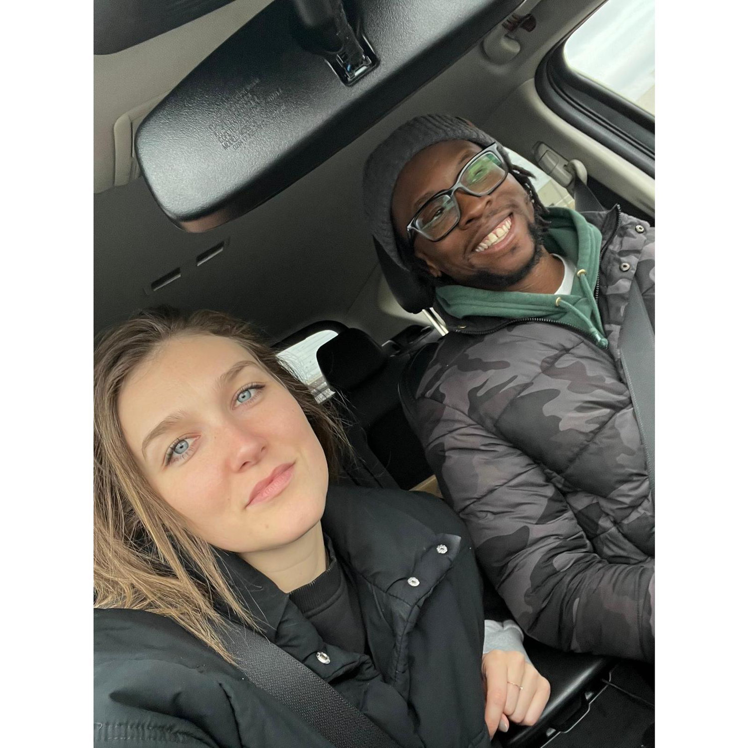 Driving to St Cloud for a line-up with Paul, Dami's barber.