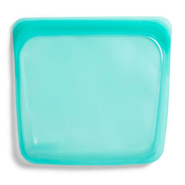 Stasher Reusable Sandwich Bag, Aqua
