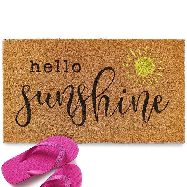 MAINEVENT Hello Sunshine Doormat 30x17 Inch, Outdoor Doormat Hello Sunshine Rug, Hello Door Mat, Coir Doormat, Welcome Mat for Front Door