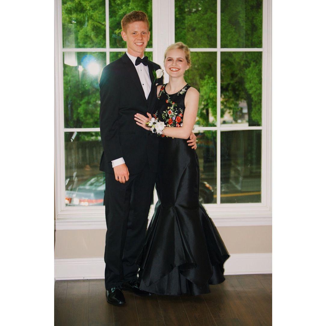 Junior Prom. April 2017.

(It rained so we took our photos in the church we are getting married in!)